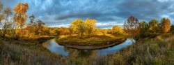 Cuyahoga River at Sunrise, Cascade Valley Metro Park (Valley View Area)