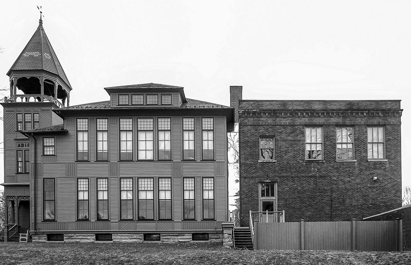 Peninsula High School. Built in 1887.