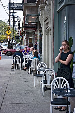 ohio; spring; street sceen