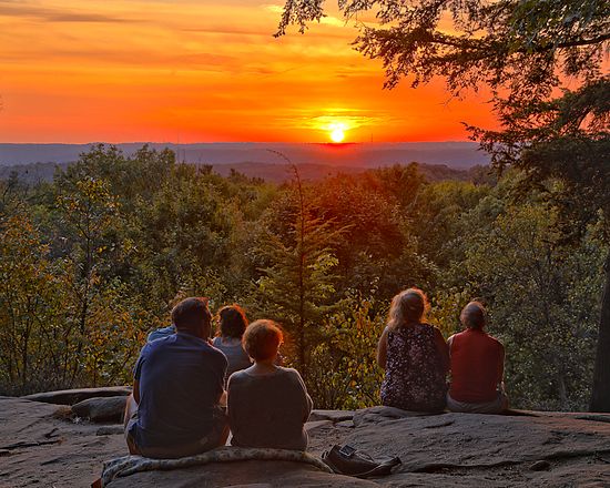 Evidence of People\n\nEnjoying Sunset At Ritchie Ledges