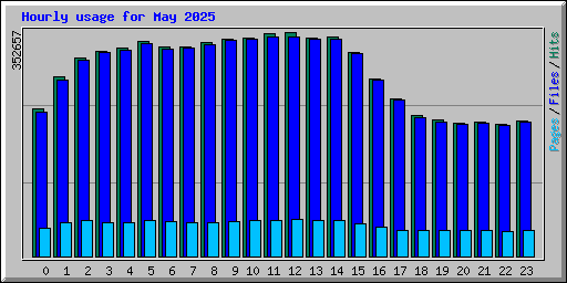 Hourly usage for May 2025